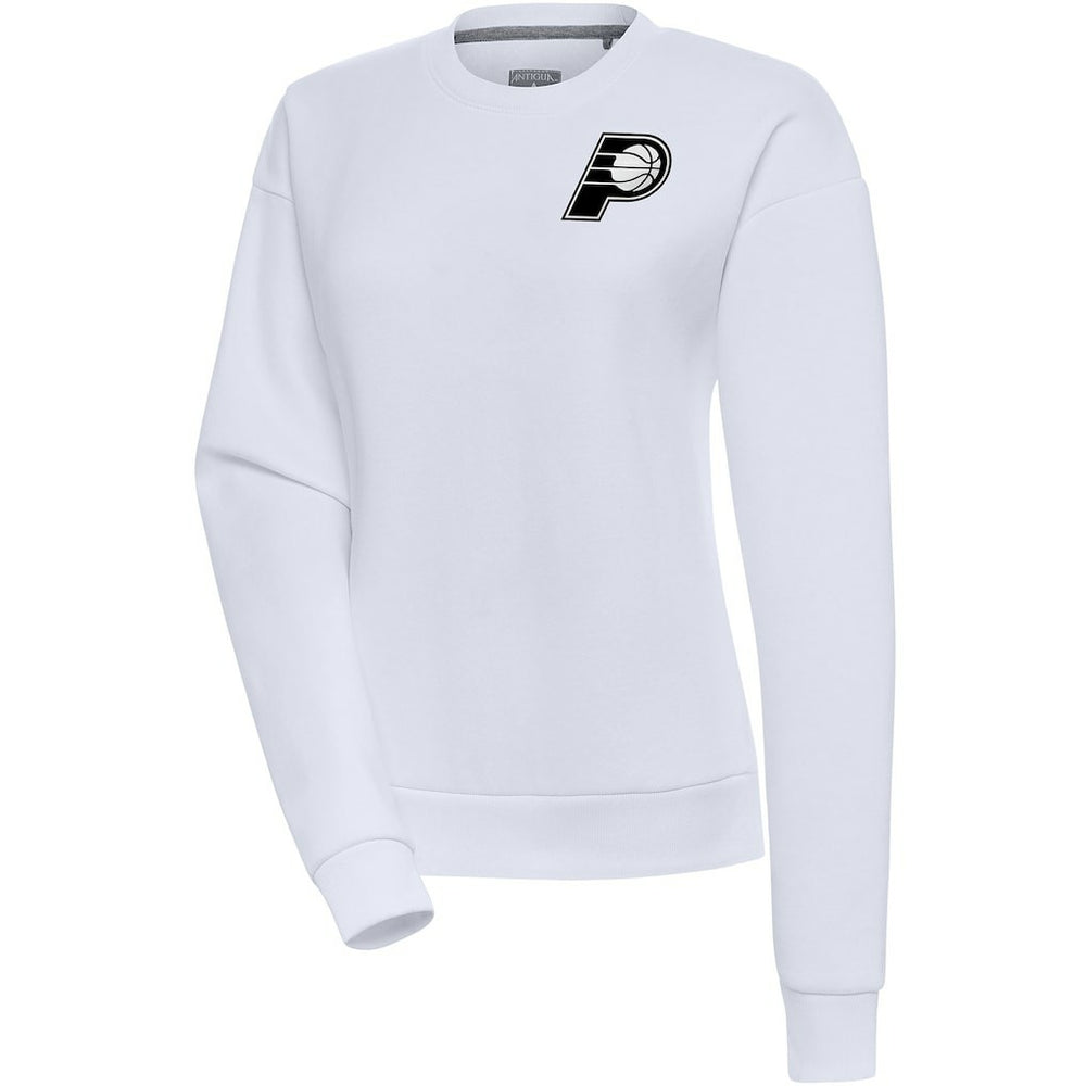Indiana Pacers Antigua Women's Brushed Metallic Victory Pullover Sweatshirt - White shop New