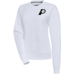 Indiana Pacers Antigua Women's Brushed Metallic Victory Pullover Sweatshirt - White shop New