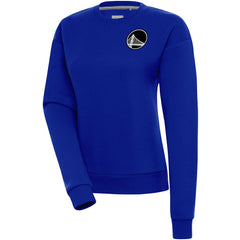 Golden State Warriors Antigua Women's Brushed Metallic Victory Pullover Sweatshirt - Royal for sale Online