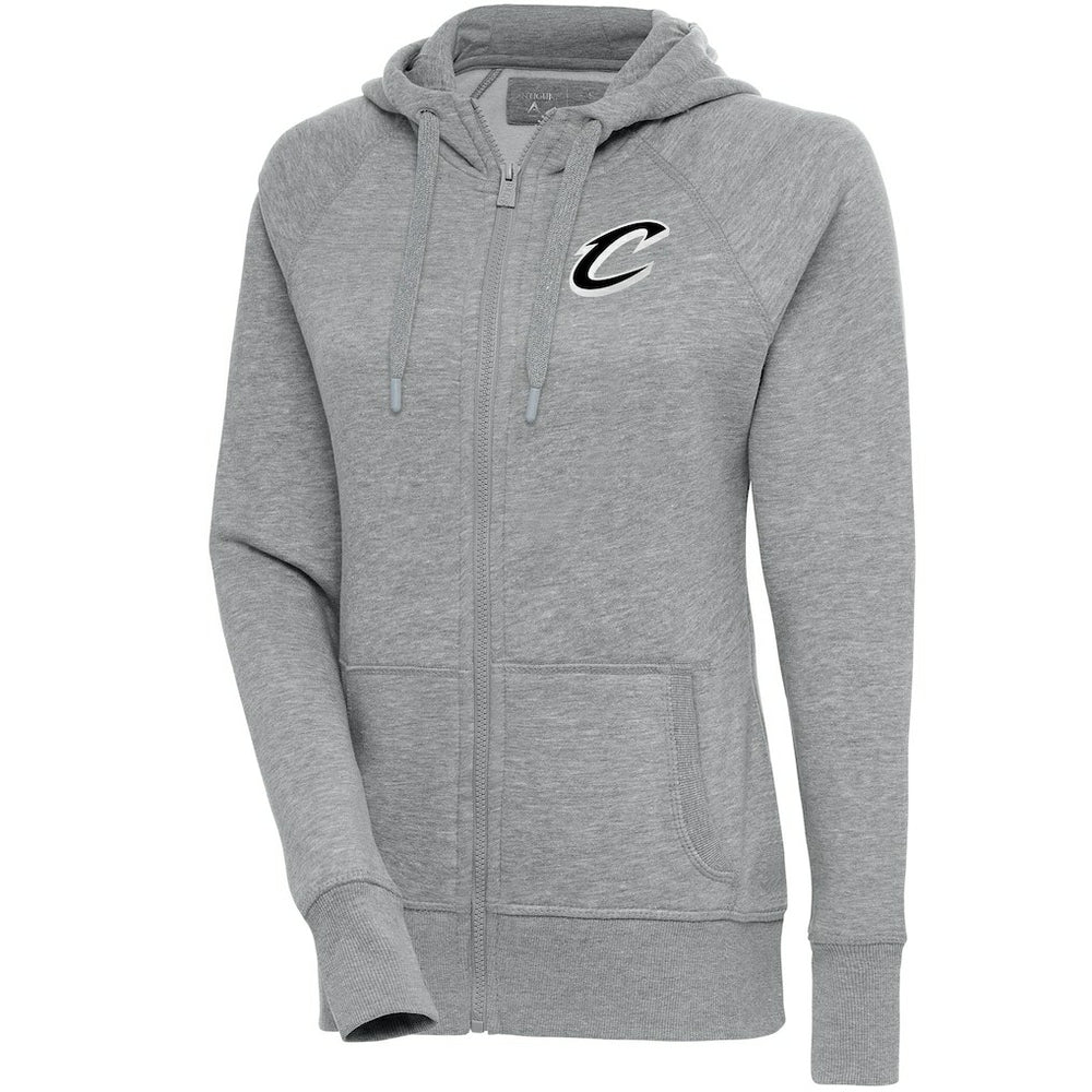 Cleveland Cavaliers Antigua Women's Brushed Metallic Victory Full-Zip Hoodie - Heather Gray outlet Discount