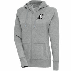 Phoenix Suns Antigua Women's Brushed Metallic Victory Full-Zip Hoodie - Heather Gray outlet New