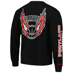 Portland Trail Blazers Hardwood Classics There and Back Pullover Sweatshirt New