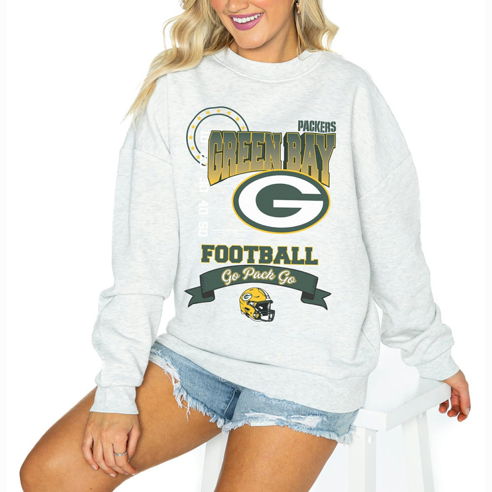 Green Bay Packers Gameday Couture Women's Oversized Run the Show Pullover Sweatshirt