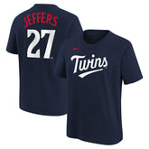 Ryan Jeffers Minnesota Twins Nike Youth Name & Number T-Shirt | MLB For sale