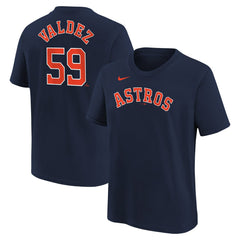 Framber Valdez Houston Astros Nike Youth Name & Number T-Shirt | MLB Shop