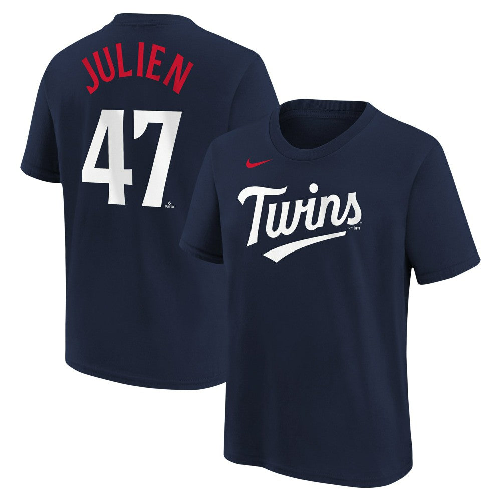 Edouard Julien Minnesota Twins Nike Youth Name & Number T-Shirt | MLB On Sale
