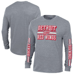 Detroit Red Wings Champion Tri-Blend Dual-Stripe Long Sleeve T-Shirt Online