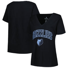 Memphis Grizzlies Profile Women's Plus Size Arch Over Logo V-Neck T-Shirt Discount
