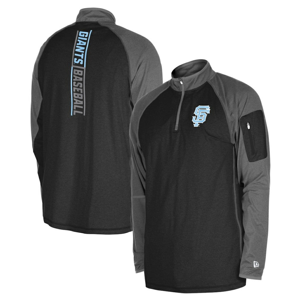San Francisco Giants New Era Father's Day Raglan Quarter-Zip Top | MLB US