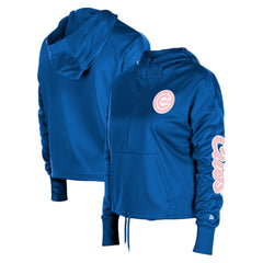 Chicago Cubs New Era Women's Half-Zip Hoodie | MLB Sale