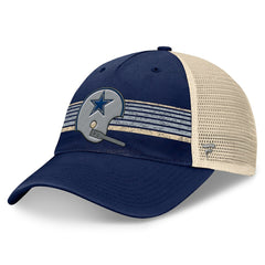 Dallas Cowboys Fanatics Retro Fundamentals Stripes Trucker Adjustable Hat