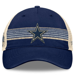 Dallas Cowboys Fanatics Fundamentals Stripes Trucker Adjustable Hat