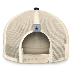 Dallas Cowboys Fanatics Fundamentals Diamond Stripes Trucker Adjustable Hat