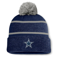 Dallas Cowboys Fanatics Fundamentals Holding Cuffed Knit Hat with Pom