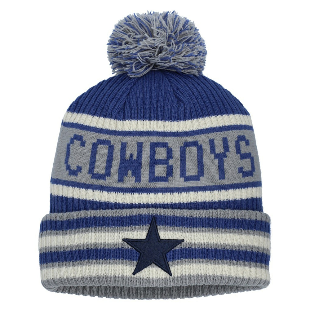 Dallas Cowboys Fanatics Heritage Blindside Cuffed Knit Hat with Pom