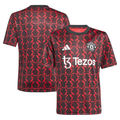 Manchester United Youth 2024/25 Pre-Match Top Black - Adidas