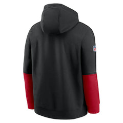Atlanta Falcons Nike Throwback Logo Club Tri-Blend Pullover Hoodie