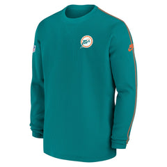 Miami Dolphins Nike Alternate Logo Coach Long Sleeve Top