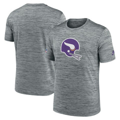 Minnesota Vikings Nike Sideline Velocity Throwback Logo Dri-FIT T-Shirt