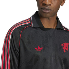 Manchester United Originals Lifestyler Long Sleeve Jersey Black - Adidas