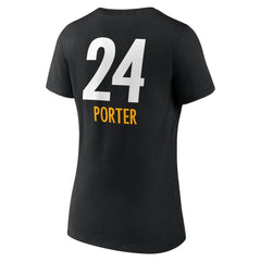 Pittsburgh Steelers Joey Porter Jr. Women's Team Wordmark Player Name & Number V-Neck T-Shirt