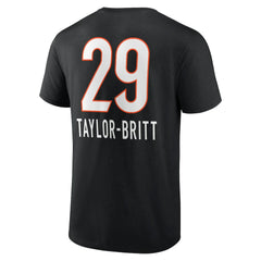 Cincinnati Bengals Cam Taylor-Britt Team Wordmark Player Name & Number T-Shirt
