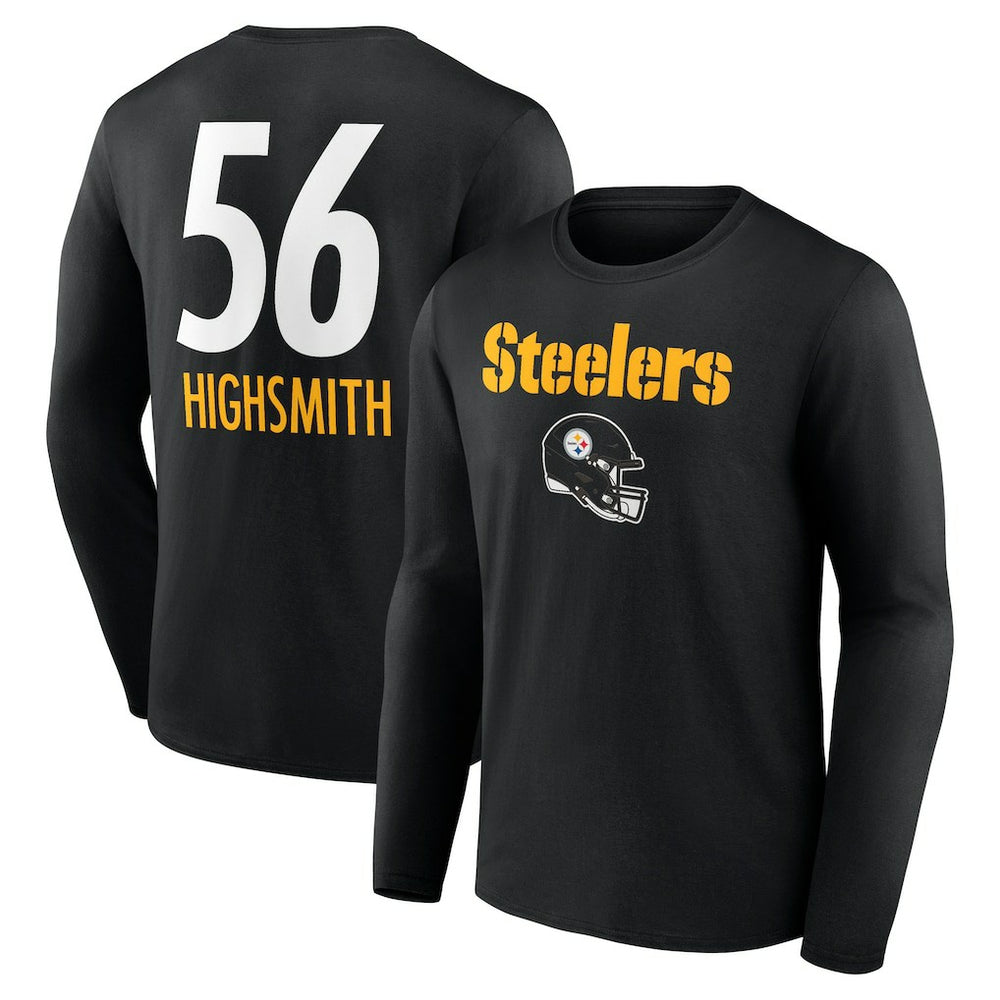 Pittsburgh Steelers Alex Highsmith Team Wordmark Player Name & Number Long Sleeve T-Shirt