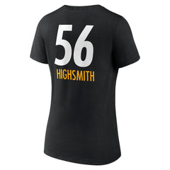 Pittsburgh Steelers Alex Highsmith Women's Team Wordmark Player Name & Number V-Neck T-Shirt