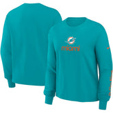 Miami Dolphins Nike Women's Boxy Long Sleeve T-Shirt