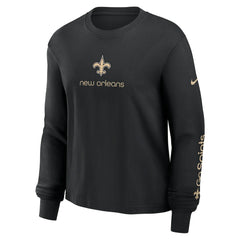 New Orleans Saints Nike Women's Boxy Long Sleeve T-Shirt