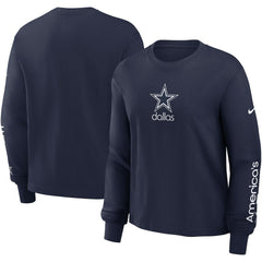 Dallas Cowboys Nike Women's Boxy Long Sleeve T-Shirt