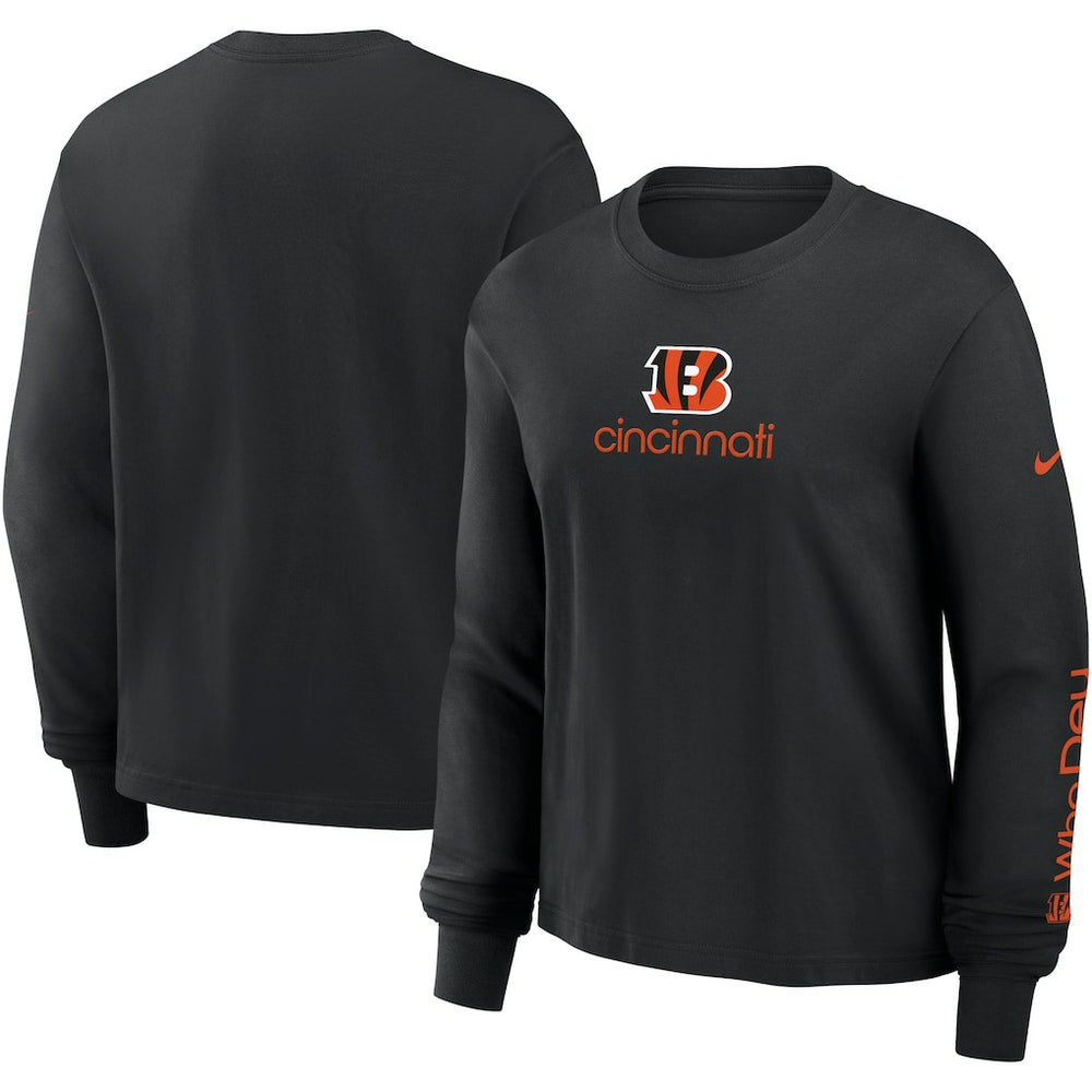 Cincinnati Bengals Nike Women's Boxy Long Sleeve T-Shirt