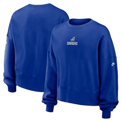 Dallas Cowboys Nike Women's Oversized Rewind Pullover Sweatshirt