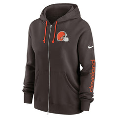 Cleveland Browns Nike Women's Phoenix Full-Zip Hoodie