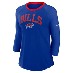 Buffalo Bills Nike Women's 3/4 Sleeve Raglan Fashion Top