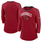 Arizona Cardinals Nike Women's 3/4 Sleeve Raglan Fashion Top