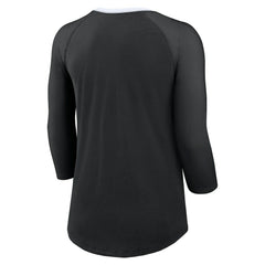 New Orleans Saints Nike Women's 3/4 Sleeve Raglan Fashion Top