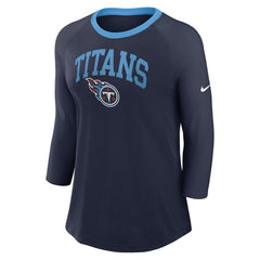 Tennessee Titans Nike Women's 3/4 Sleeve Raglan Fashion Top
