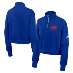Buffalo Bills Nike Women's Rewind Phoenix Half-Zip Sweatshirt