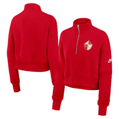 San Francisco 49ers Nike Women's Rewind Phoenix Half-Zip Sweatshirt