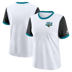 Jacksonville Jaguars Nike Women's Rewind Ringer T-Shirt