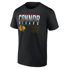 Connor Bedard Chicago Blackhawks Fanatics Name & Number T-Shirt Online