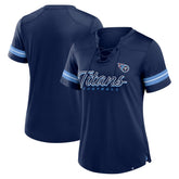Tennessee Titans Fanatics Women's Play Script Lace-Up T-Shirt