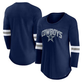 Dallas Cowboys Fanatics Women's First Team Arch Logo 3/4 Sleeve T-Shirt
