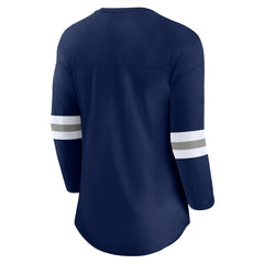 Dallas Cowboys Fanatics Women's First Team Arch Logo 3/4 Sleeve T-Shirt