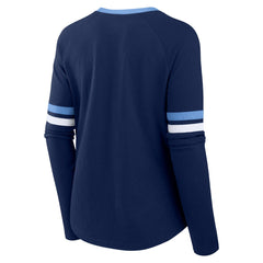 Tennessee Titans Fanatics Women's Won and Done Lace-Up Long Sleeve Fashion Top