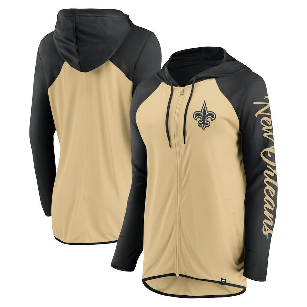 New Orleans Saints Fanatics Women's Script Full-Zip Hoodie