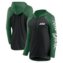 New York Jets Fanatics Women's Script Full-Zip Hoodie