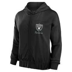 Las Vegas Raiders Fanatics Women's Script Lock Full-Zip Hoodie