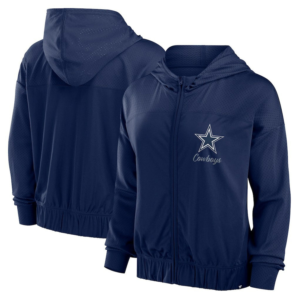 Dallas Cowboys Fanatics Women's Script Lock Full-Zip Hoodie